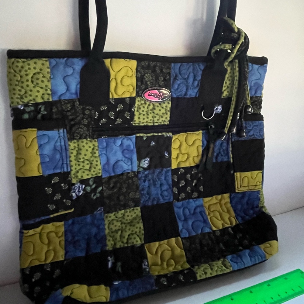 Quilted Patchwork Shoulder Bag - image 3